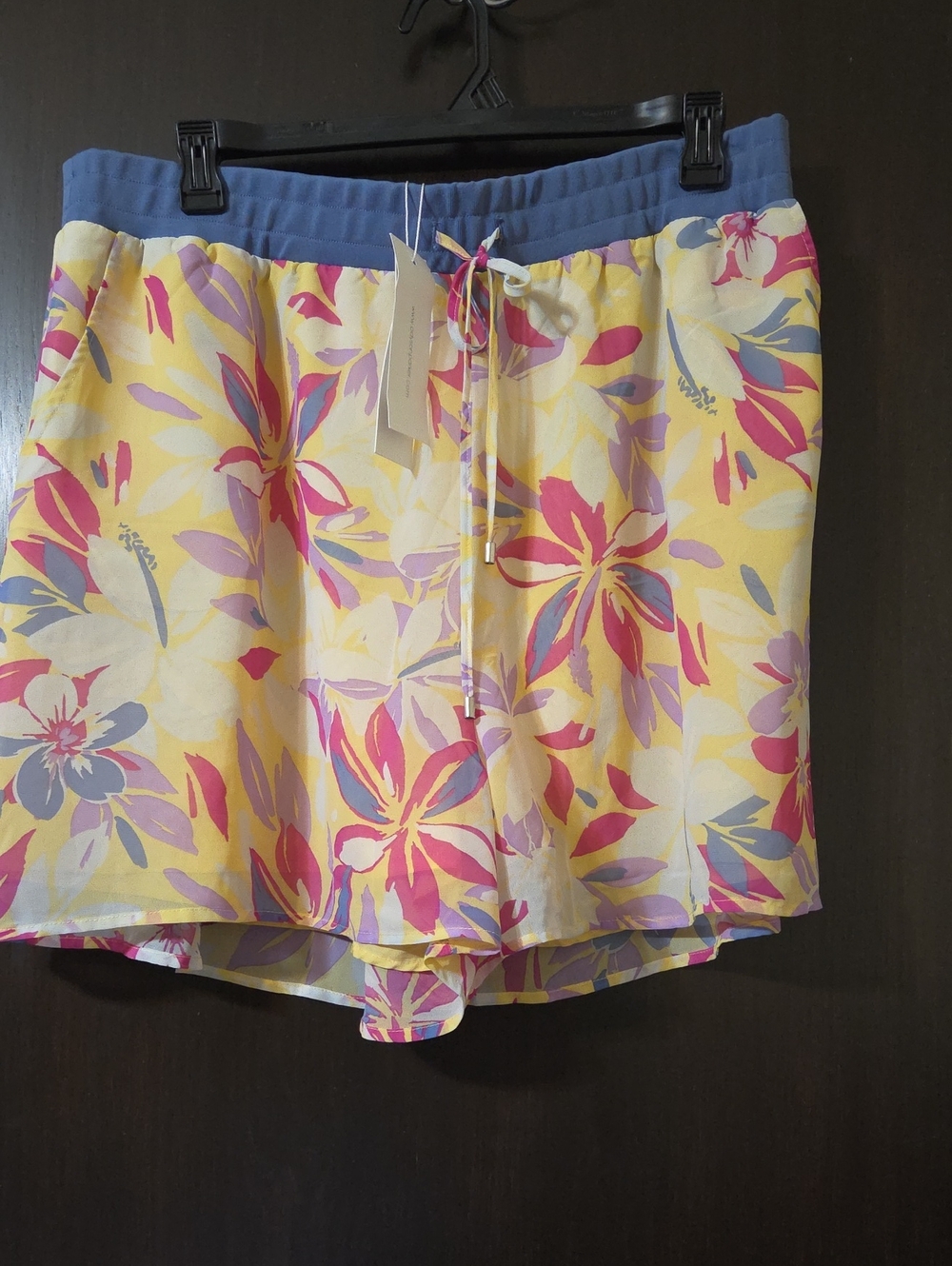Adyson Parker Ladies Shorts blue/yellow 1X